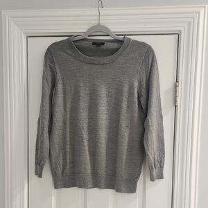 J. Crew Classic Gray Crew Neck Sweater